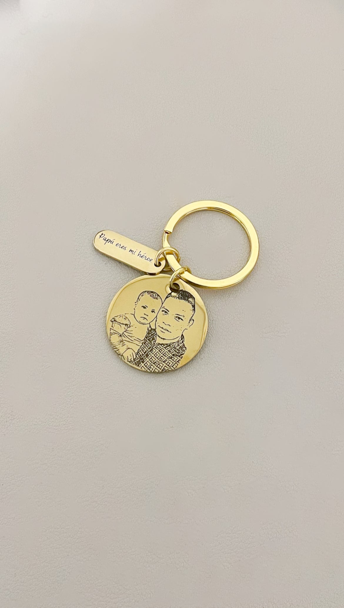 Llavero grabado foto & frase