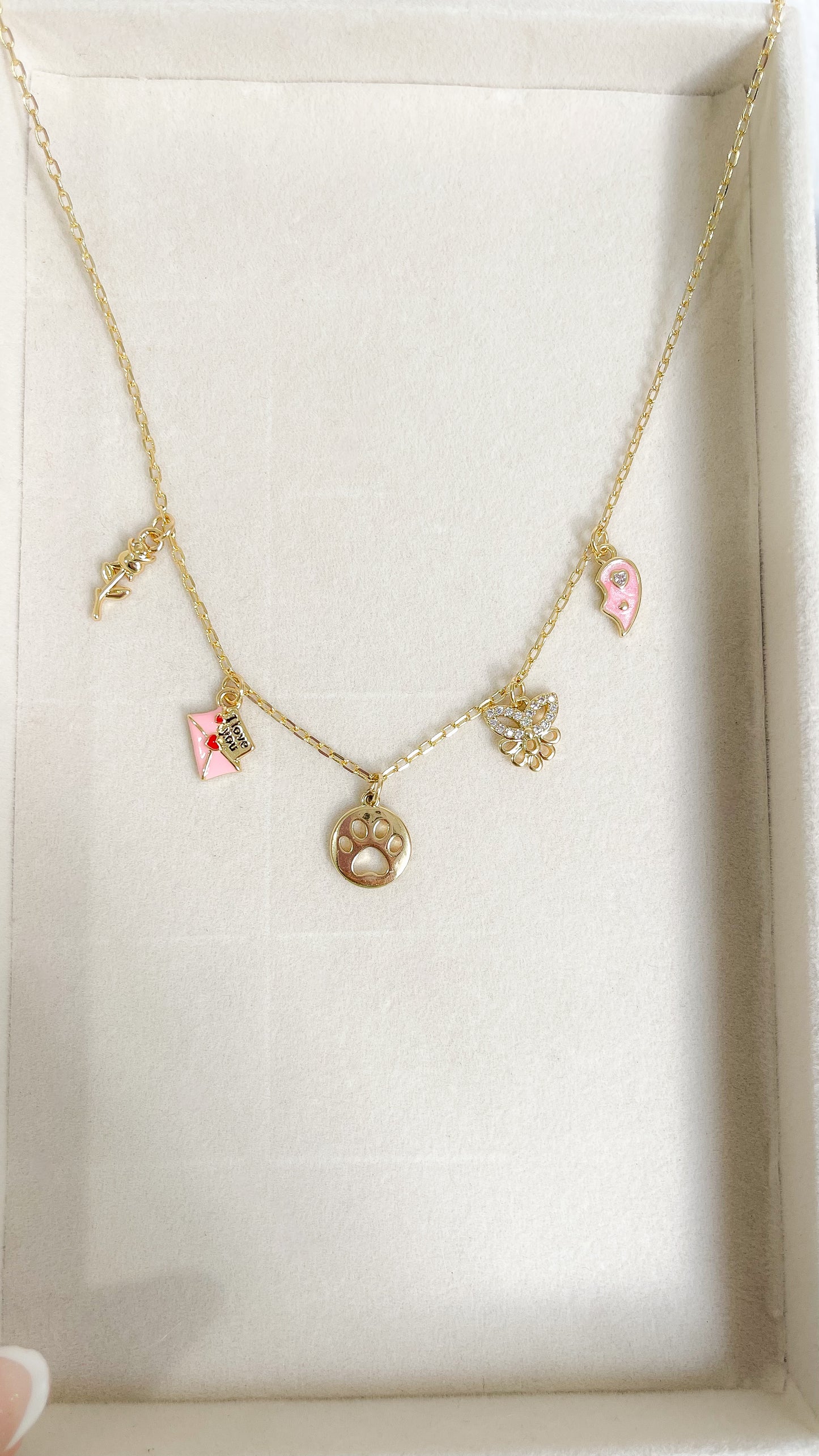 Charm Necklace Love