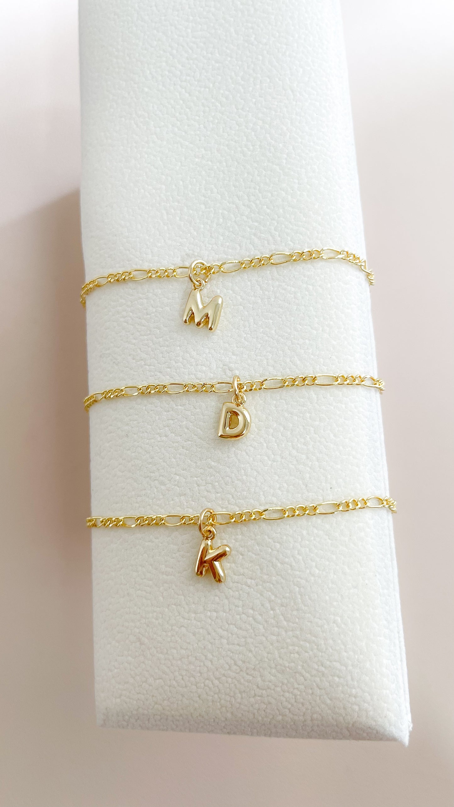 Pulsera mini Bubble inicial