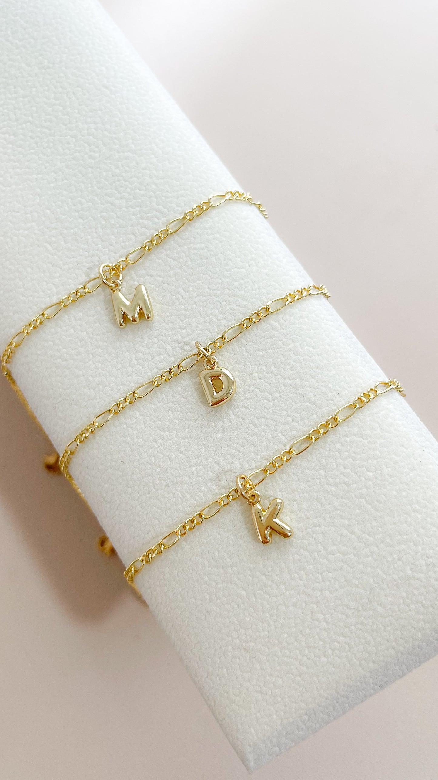 Pulsera mini Bubble inicial