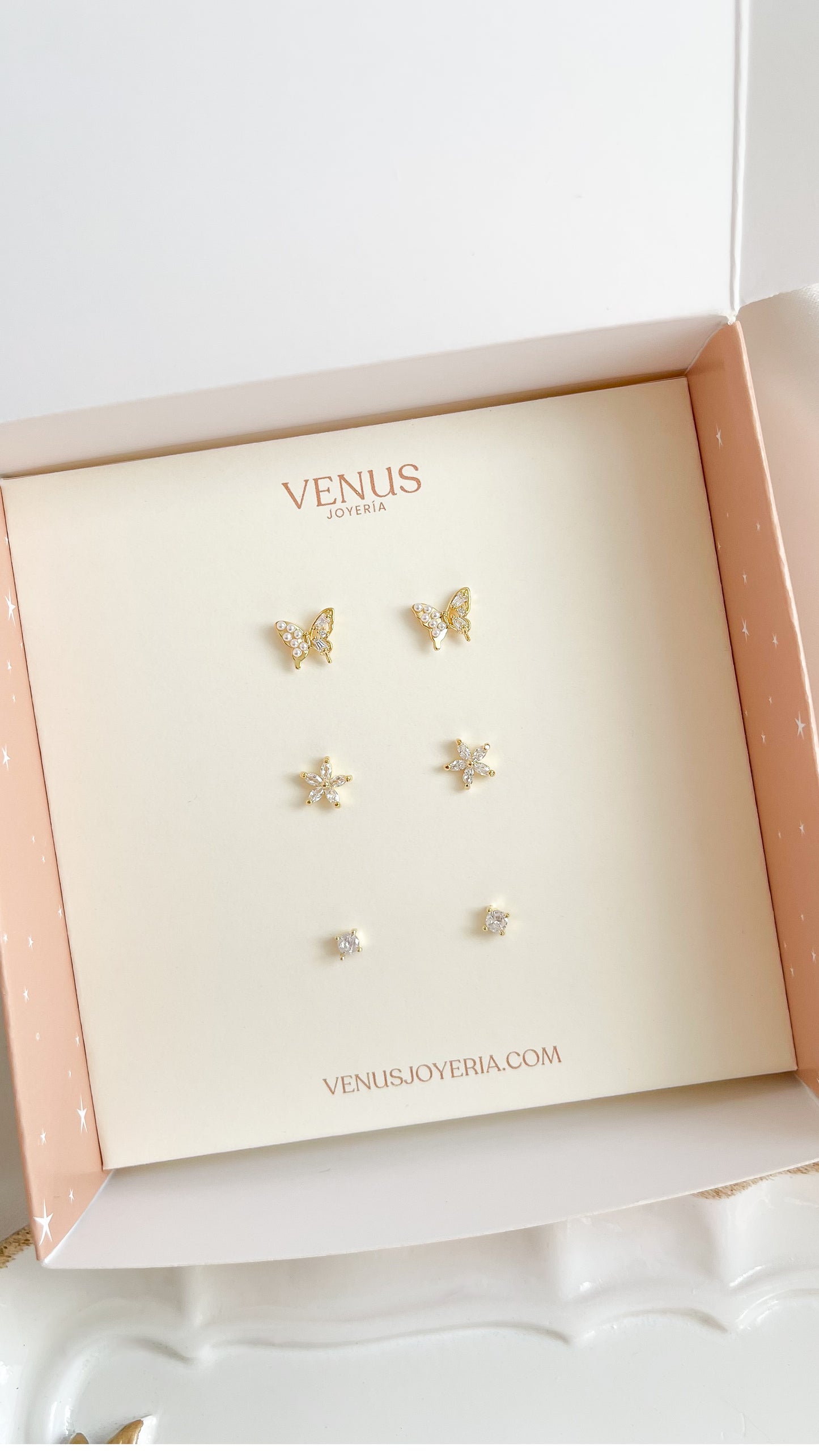 Set de aretes Olivian