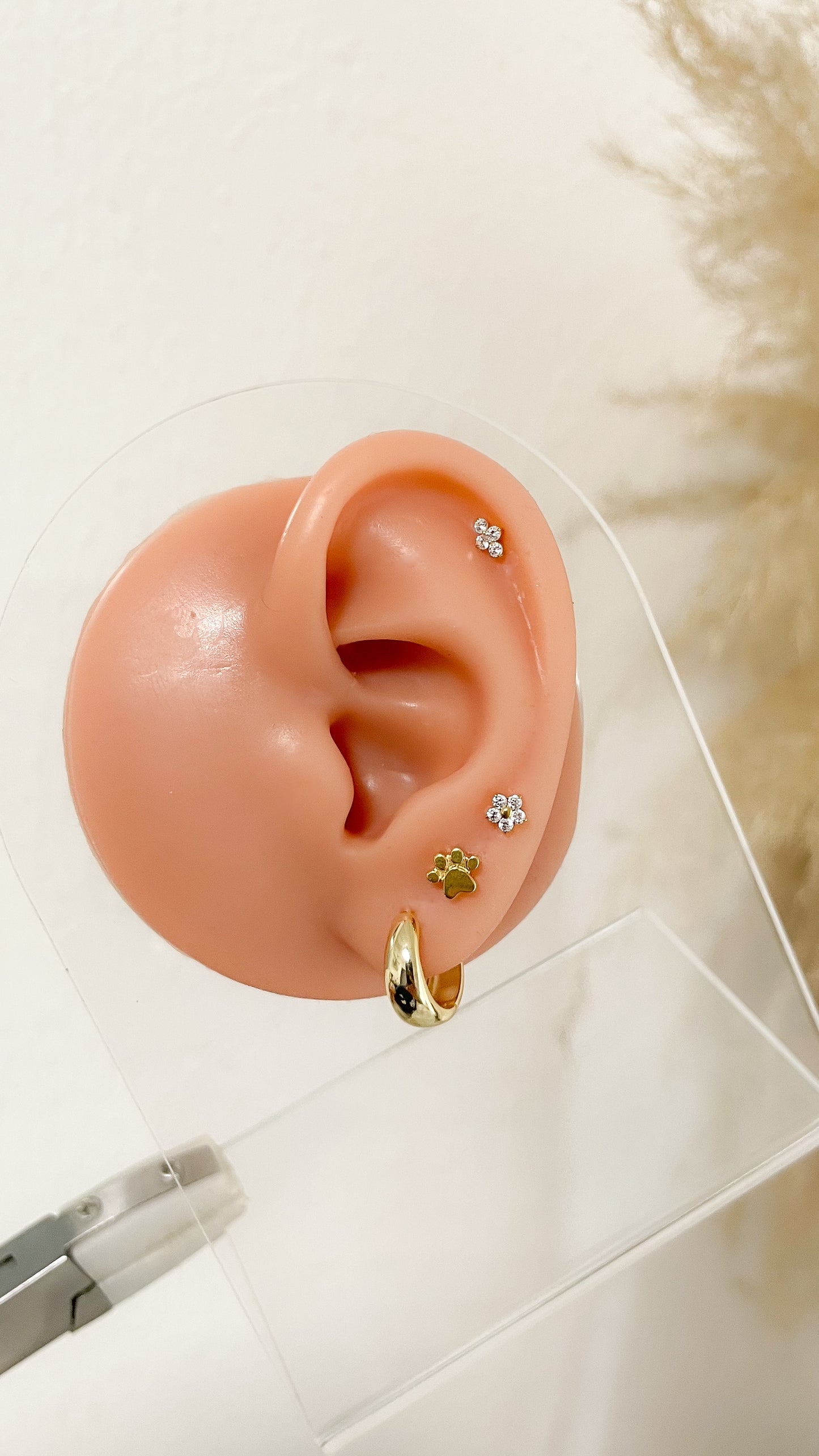 Piercing Flor Mini - Titanio