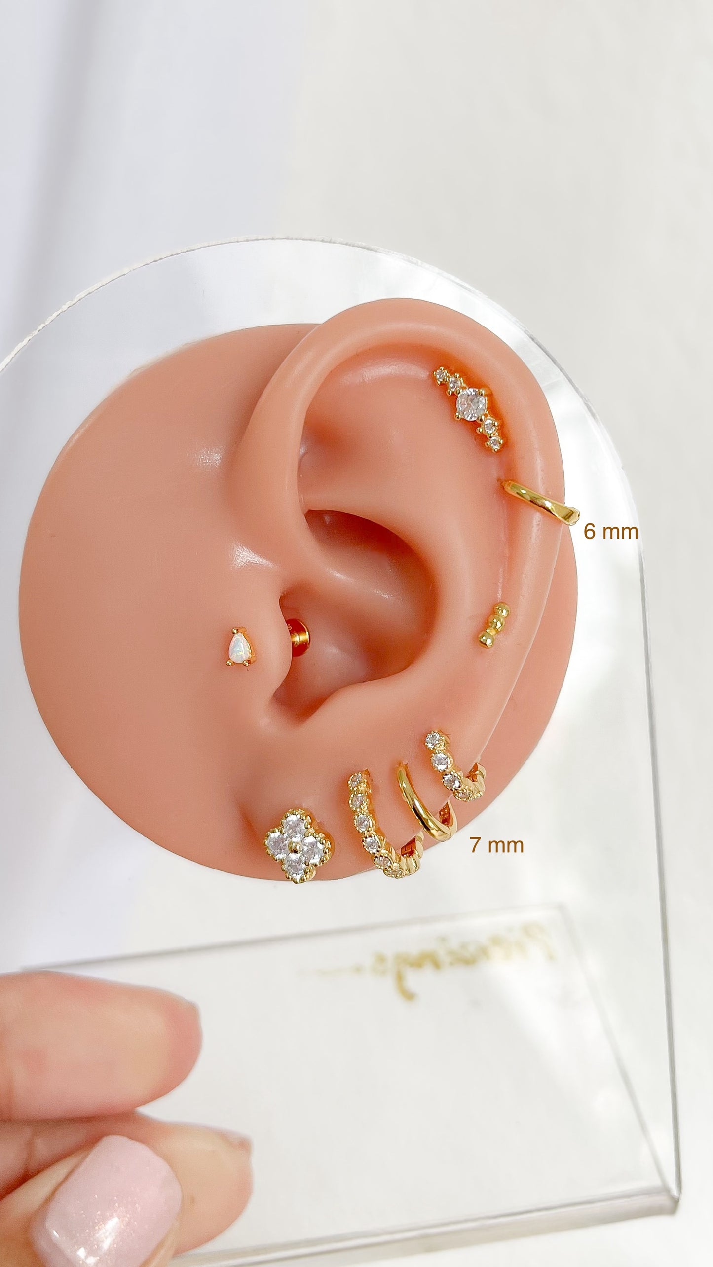 Mini argollas Loren