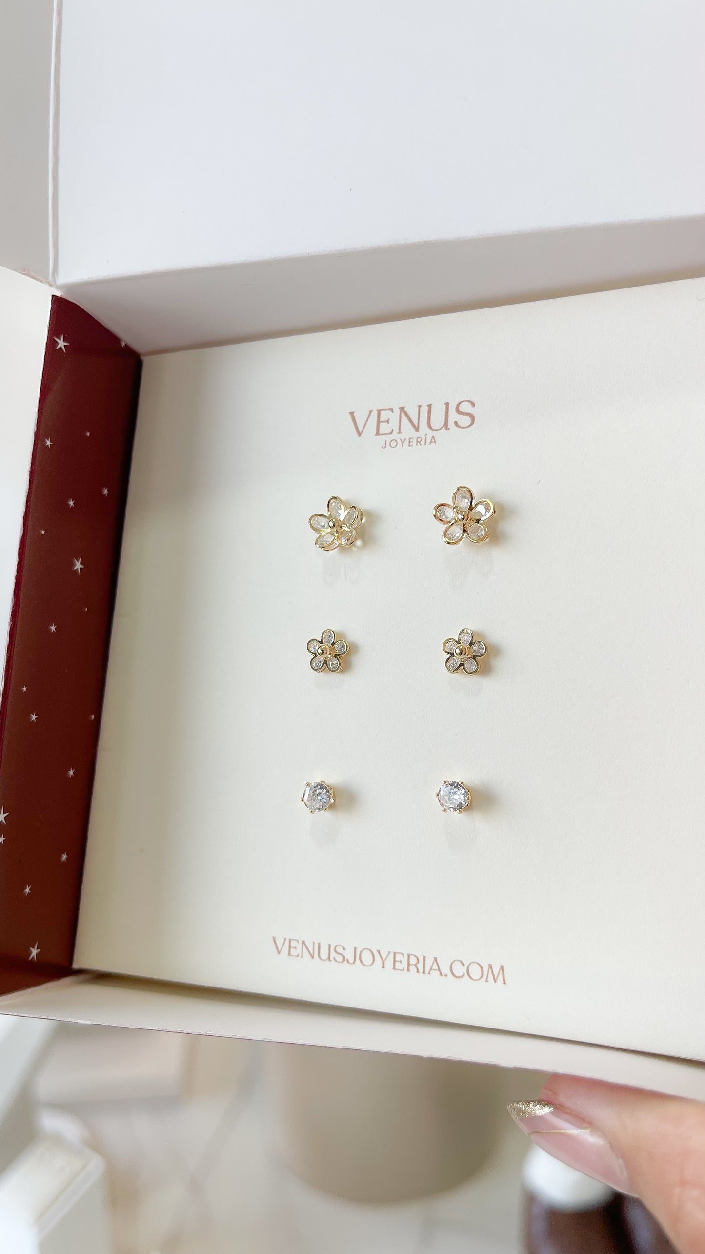 Set de aretes Floral