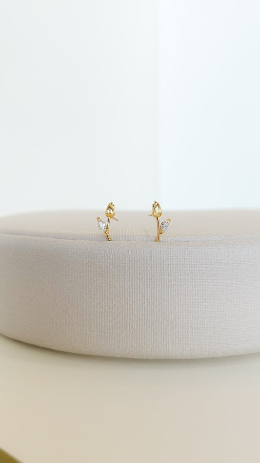 Aretes mini tulipanes