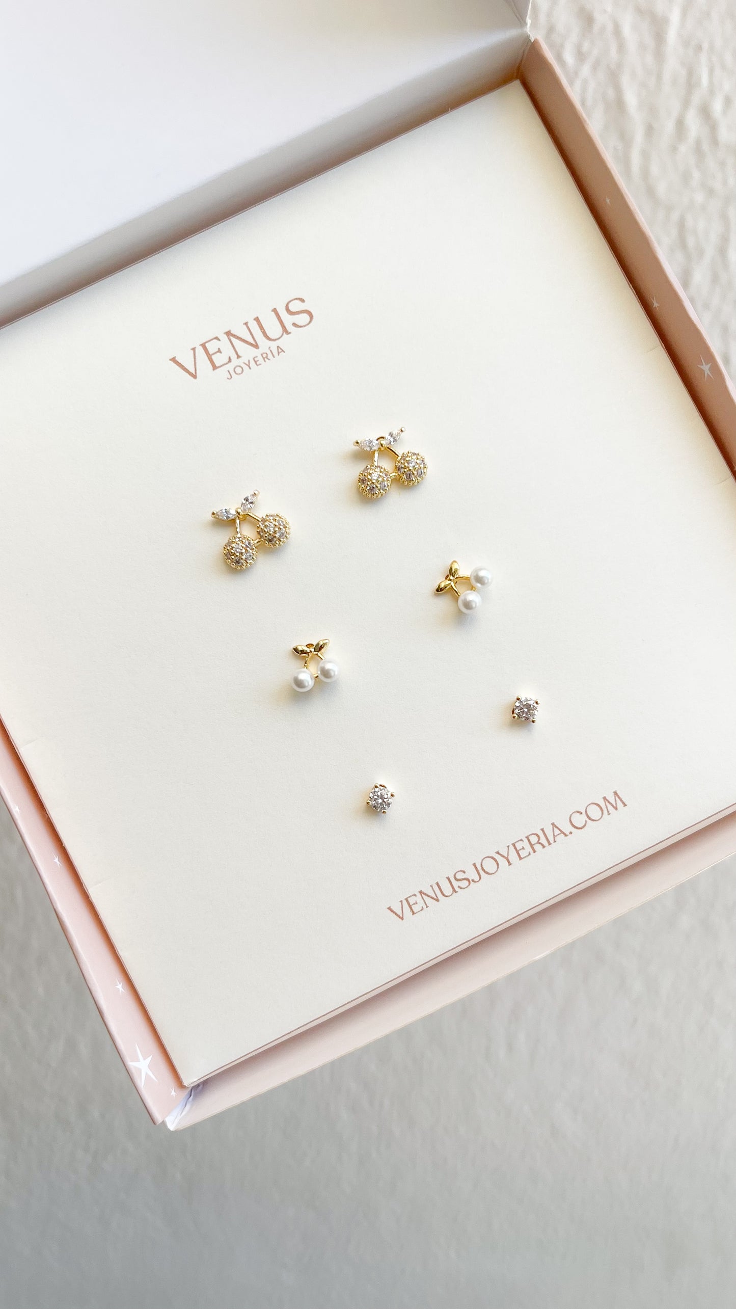 Set aretes Cherrys