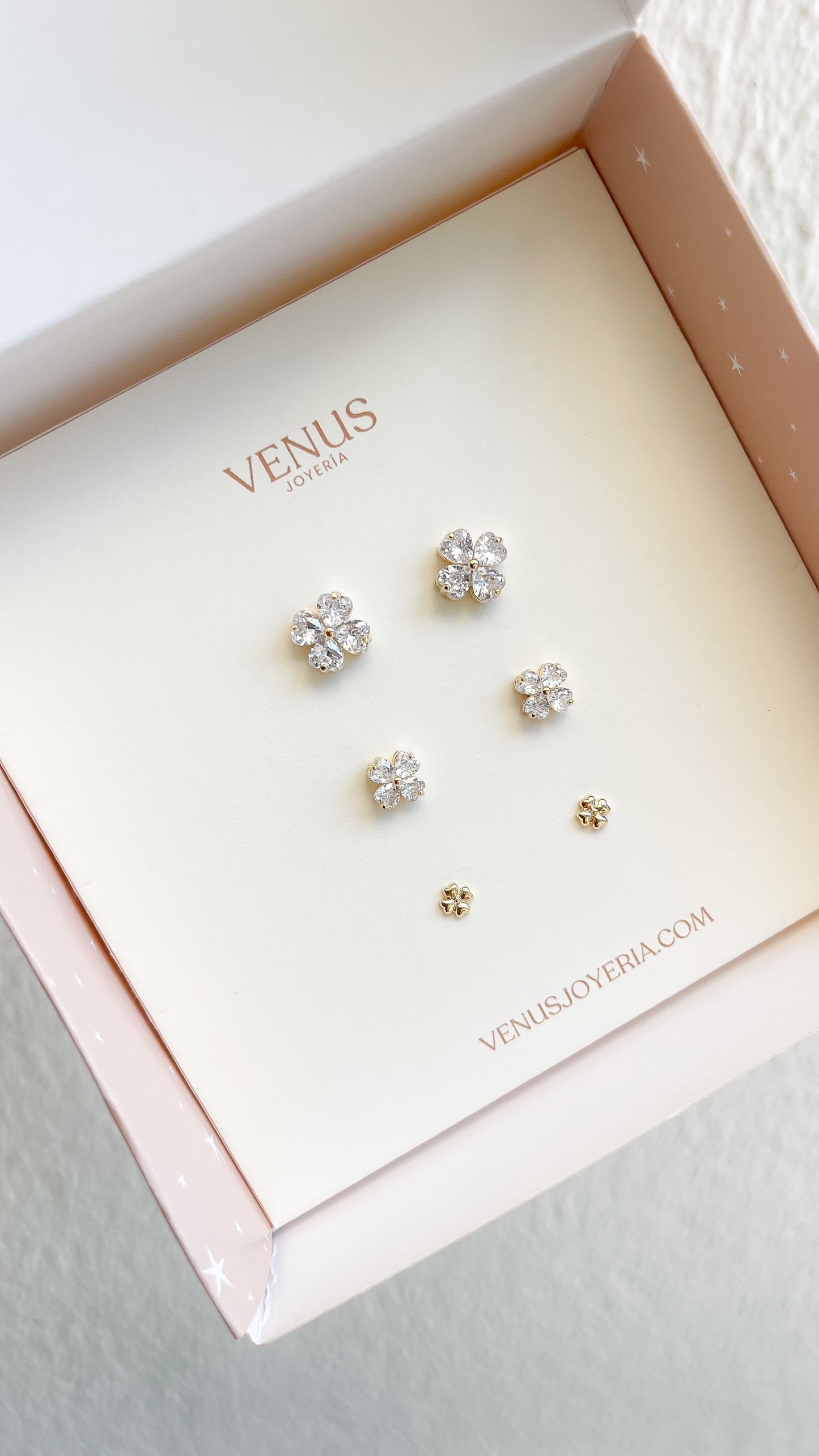Set aretes trébol