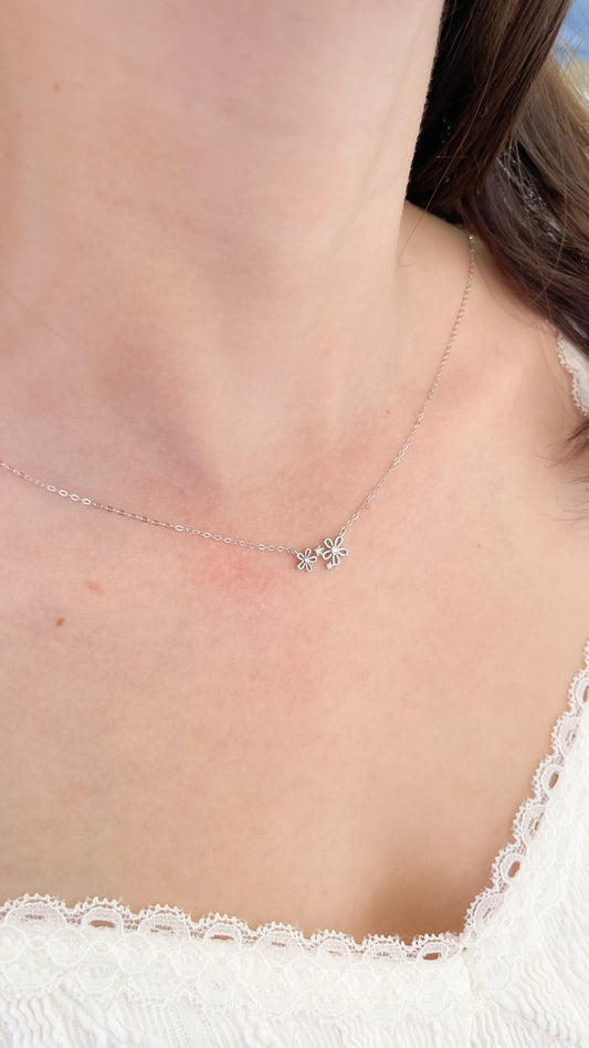 Collar Geranium Silver - PB037