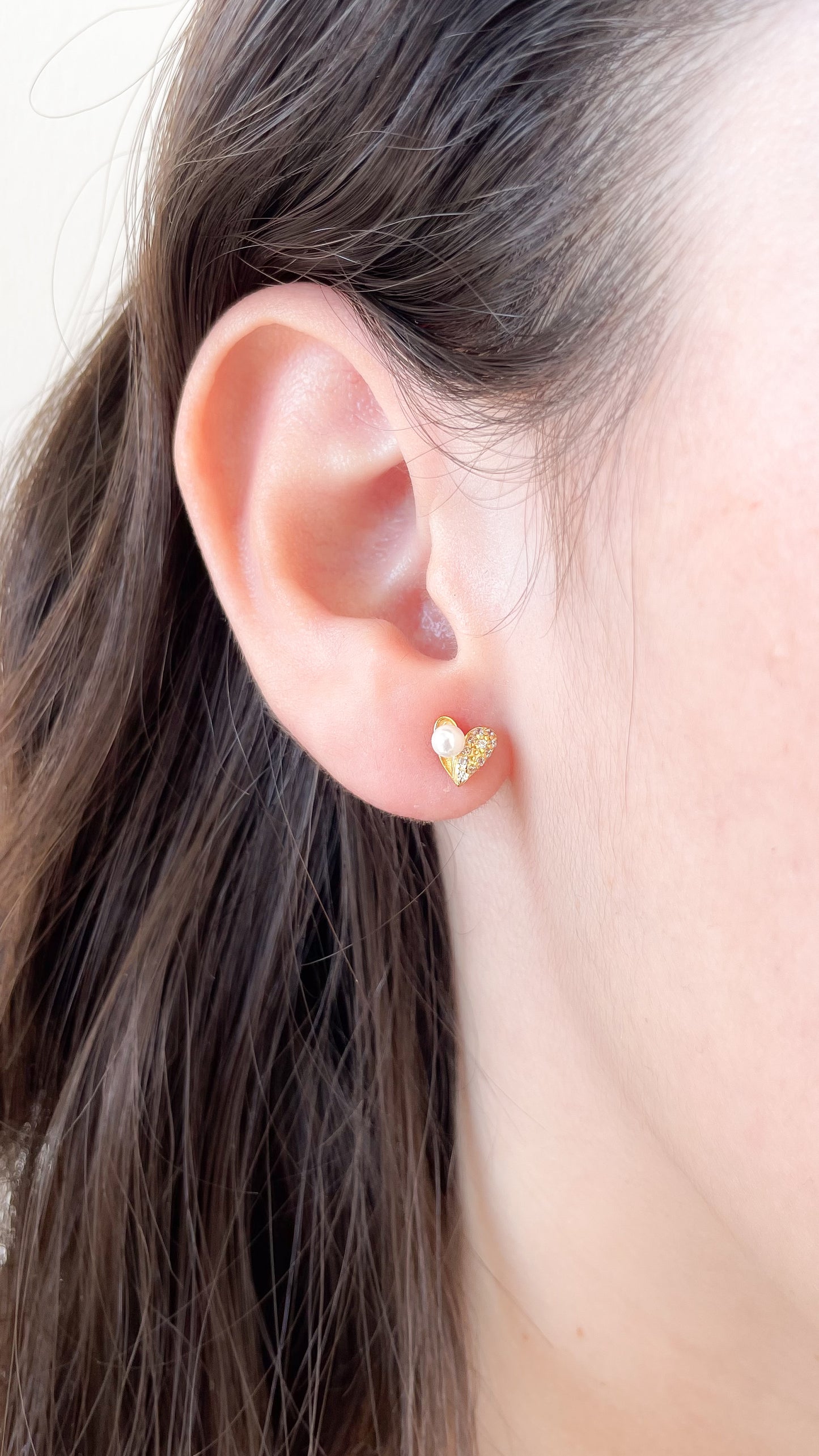 Aretes mini corazón- AR130