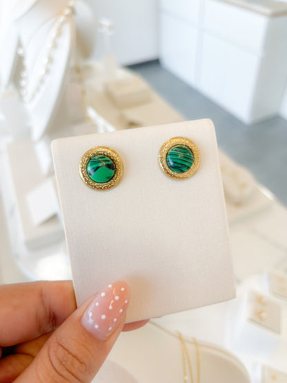 Aretes Tara verde - AR088