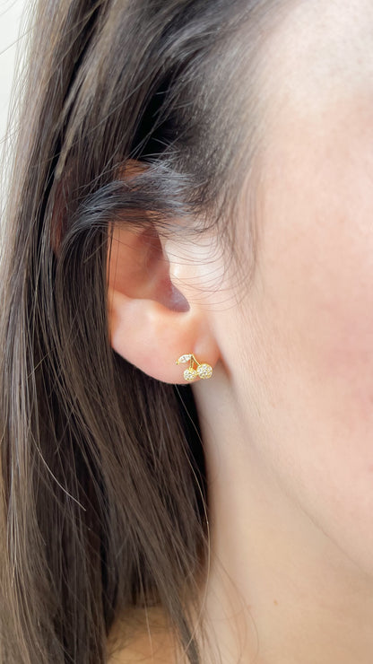 Aretes Cherry minis - AR116