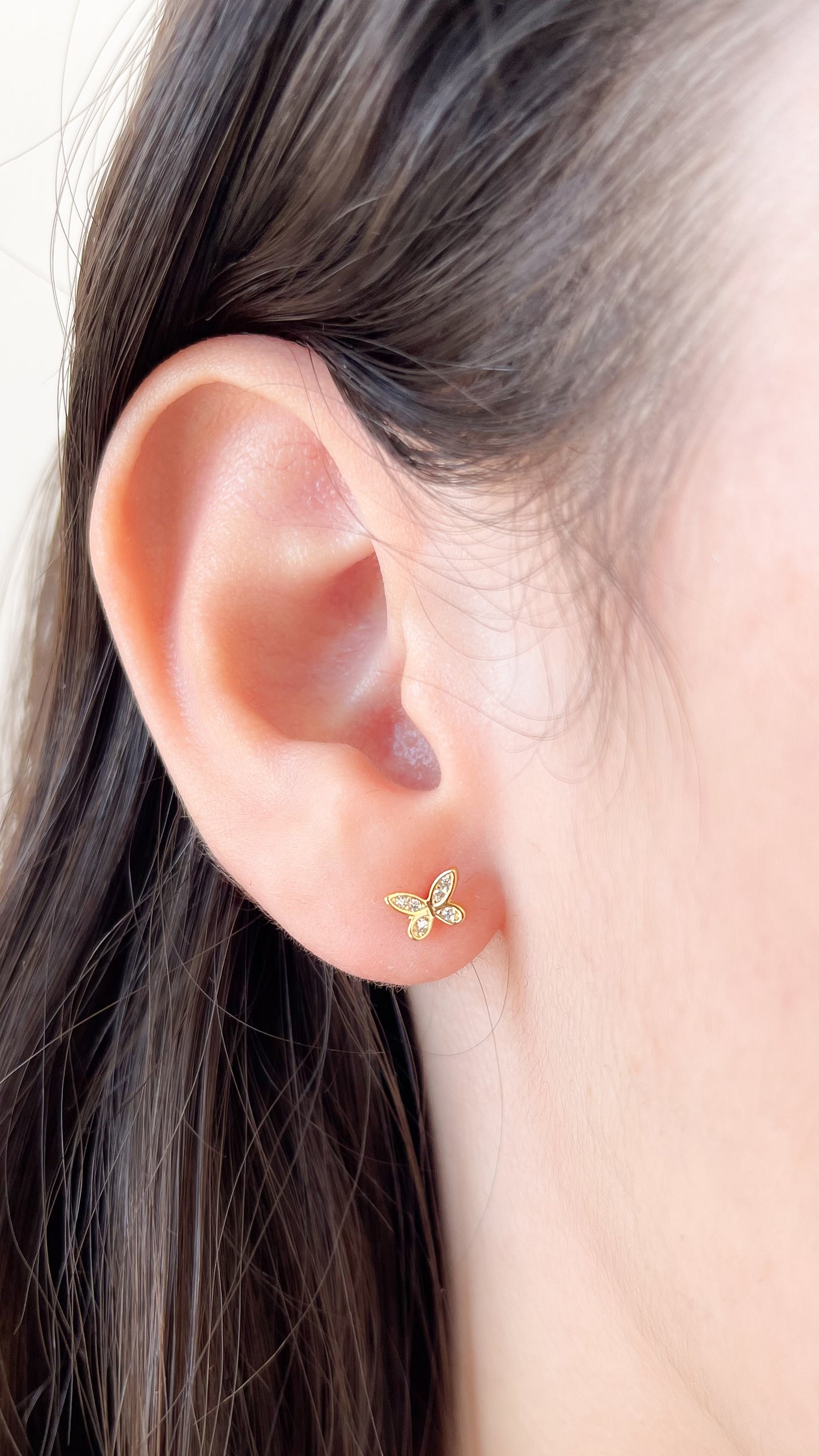 Aretes mini mariposas- AR131