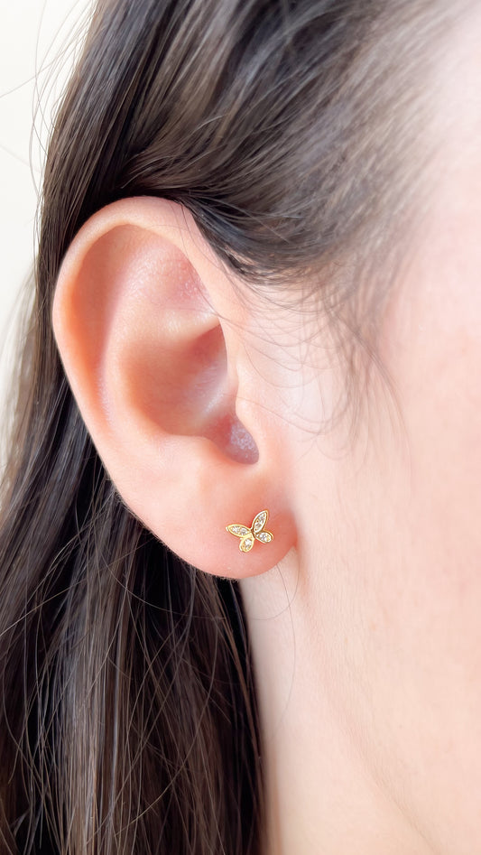 Aretes mini mariposas- AR131
