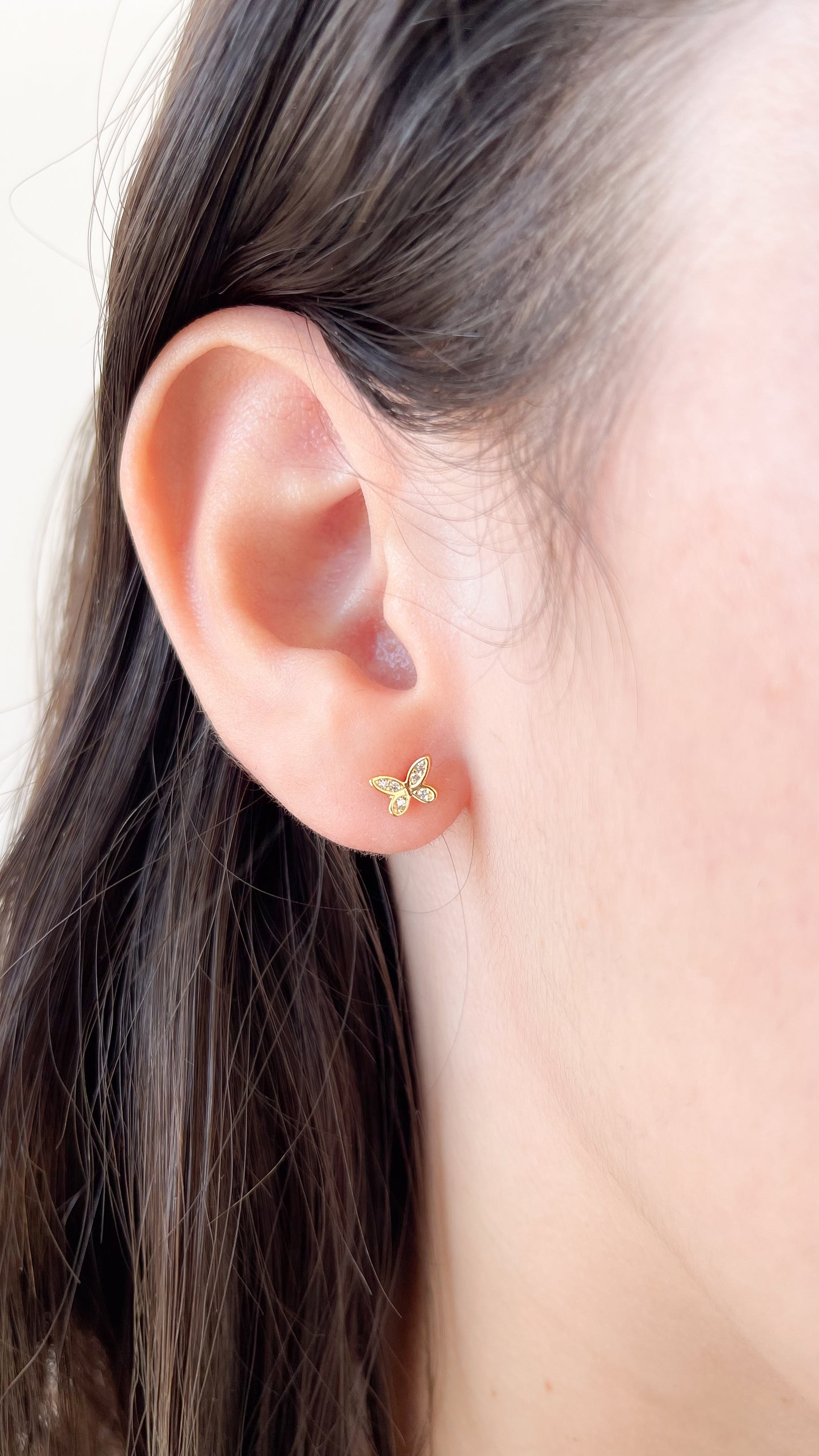 Aretes mini mariposas- AR131